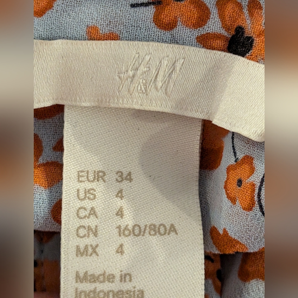 H&M Floral Sleeveless Top Women's - Picture 4 of 6